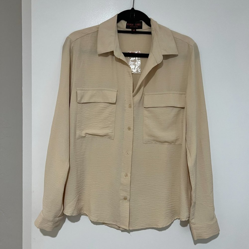 Black Label by C'est Toi button down blouse - Size M - NWT